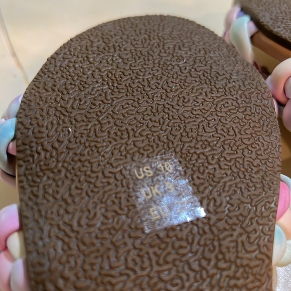 Kids Braided Sandals - Multicolor by FAB KIDS size 10 - Picture 3 of 4